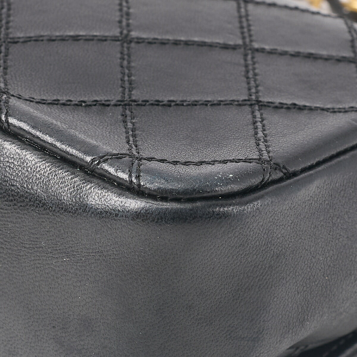 CHANEL Shoulder Bag, Decacoco Push Lock, Matelasse, Lambskin, Black, Gold-Tone Hardware, Pre-Owned - Vintage La Charme