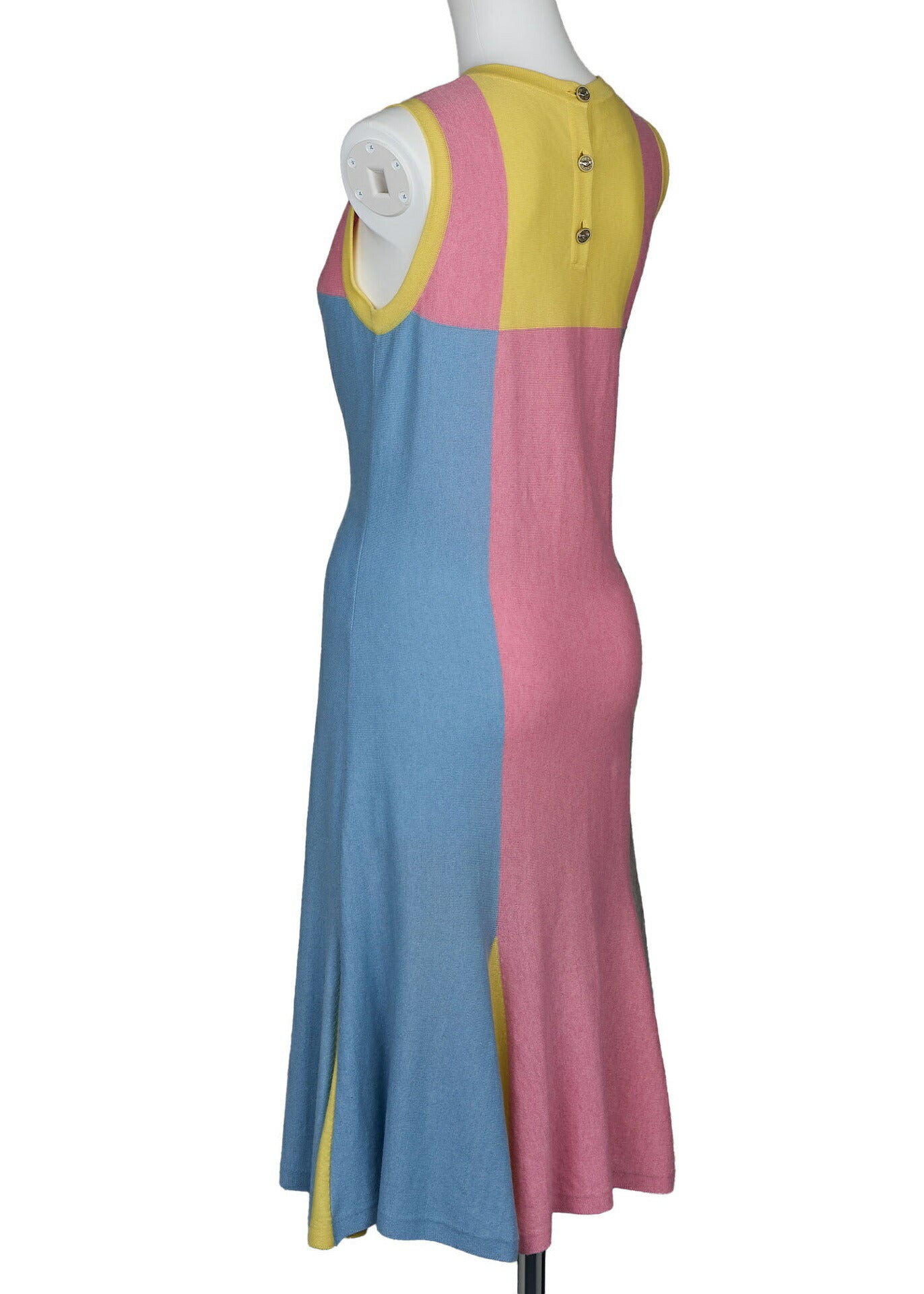 CHANEL One Piece Top Skirt, Logo Patch, Cotton Cashmere Blend, Multicolor, Gold-Tone Hardware, Pre-Owned - Vintage La Charme