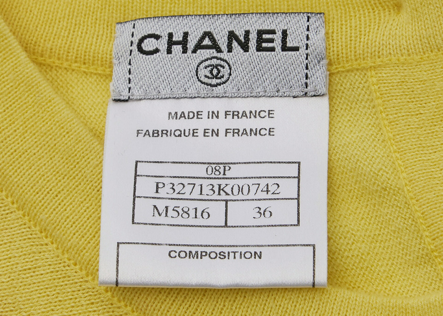 CHANEL One Piece Top Skirt, Logo Patch, Cotton Cashmere Blend, Multicolor, Gold-Tone Hardware, Pre-Owned - Vintage La Charme