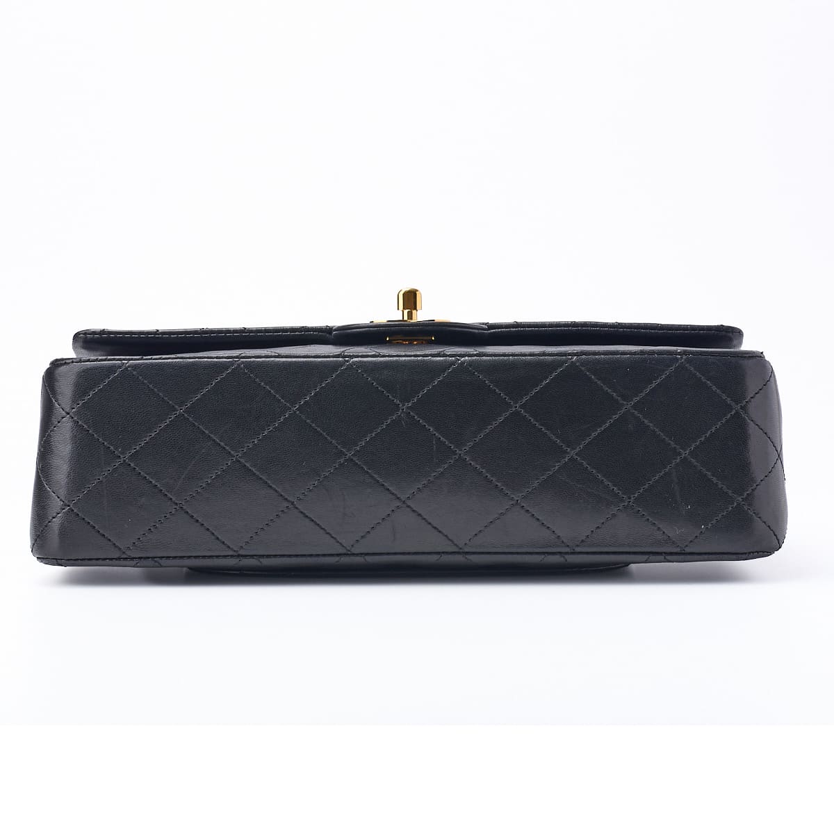 CHANEL Shoulder Bag Mini Matelasse Turn Lock Lambskin Black Gold-Tone Hardware Pre-Owned - Vintage La Charme