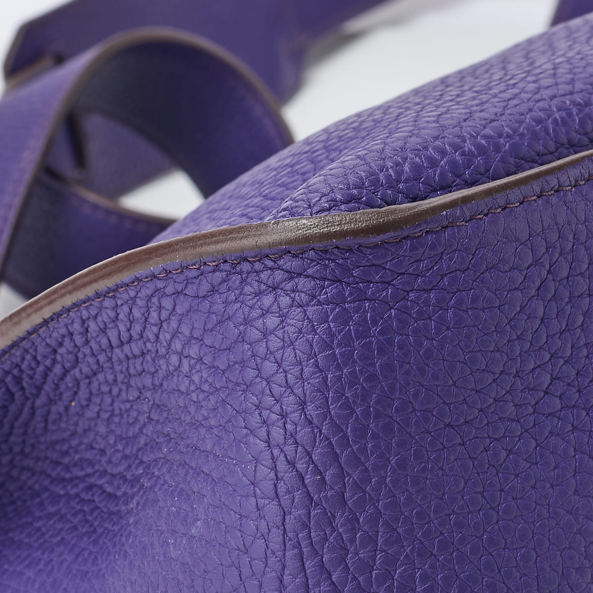 HERMES Gypsiere 34 Shoulder Bag Tryon Clemence Ultraviolet Silver-Tone Hardware Pre-Owned - Vintage La Charme