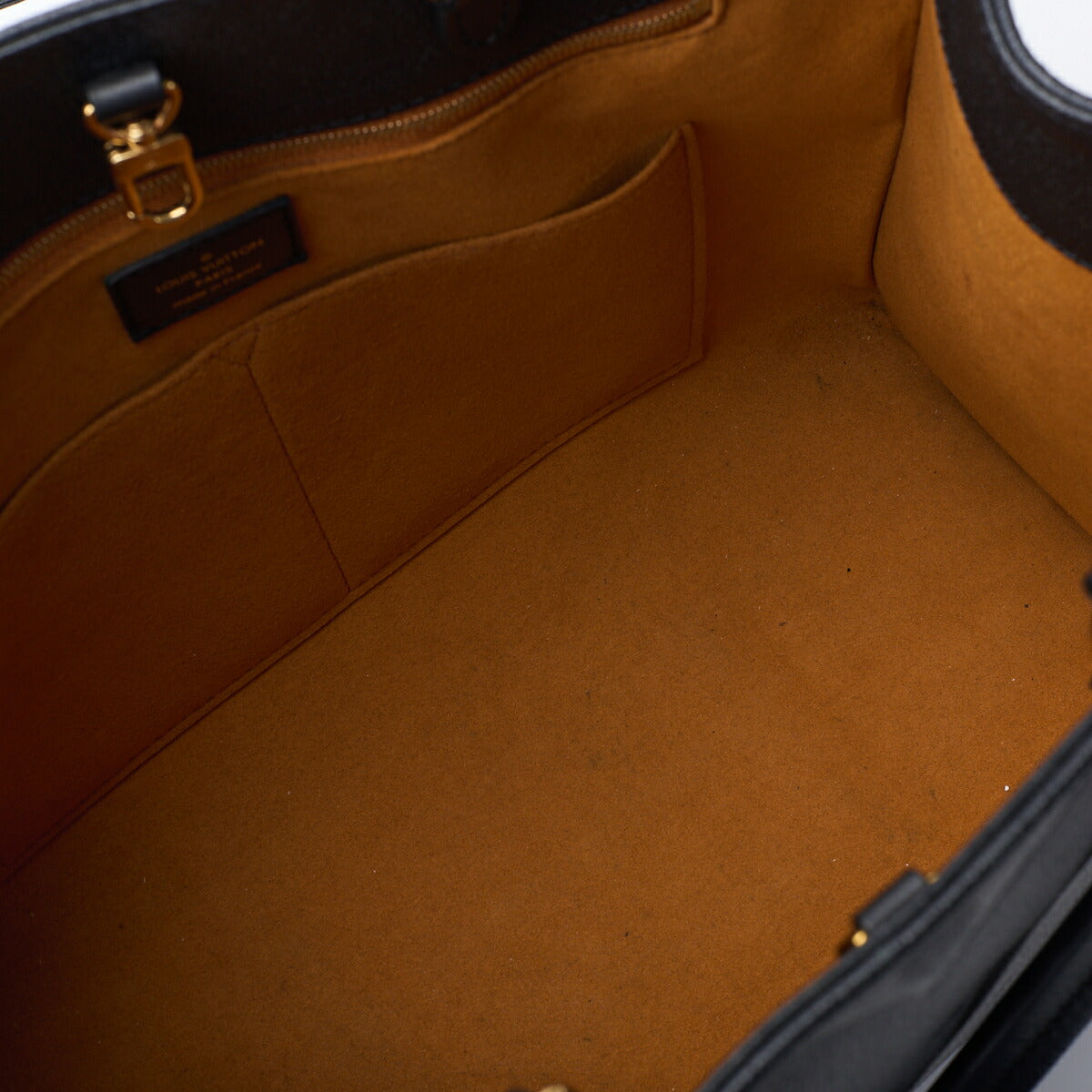 Louis Vuitton Shoulder Tote Bag 2WAY Monogram Unplanted Leather Black Gold-Tone Hardware Pre-Owned - Vintage La Charme