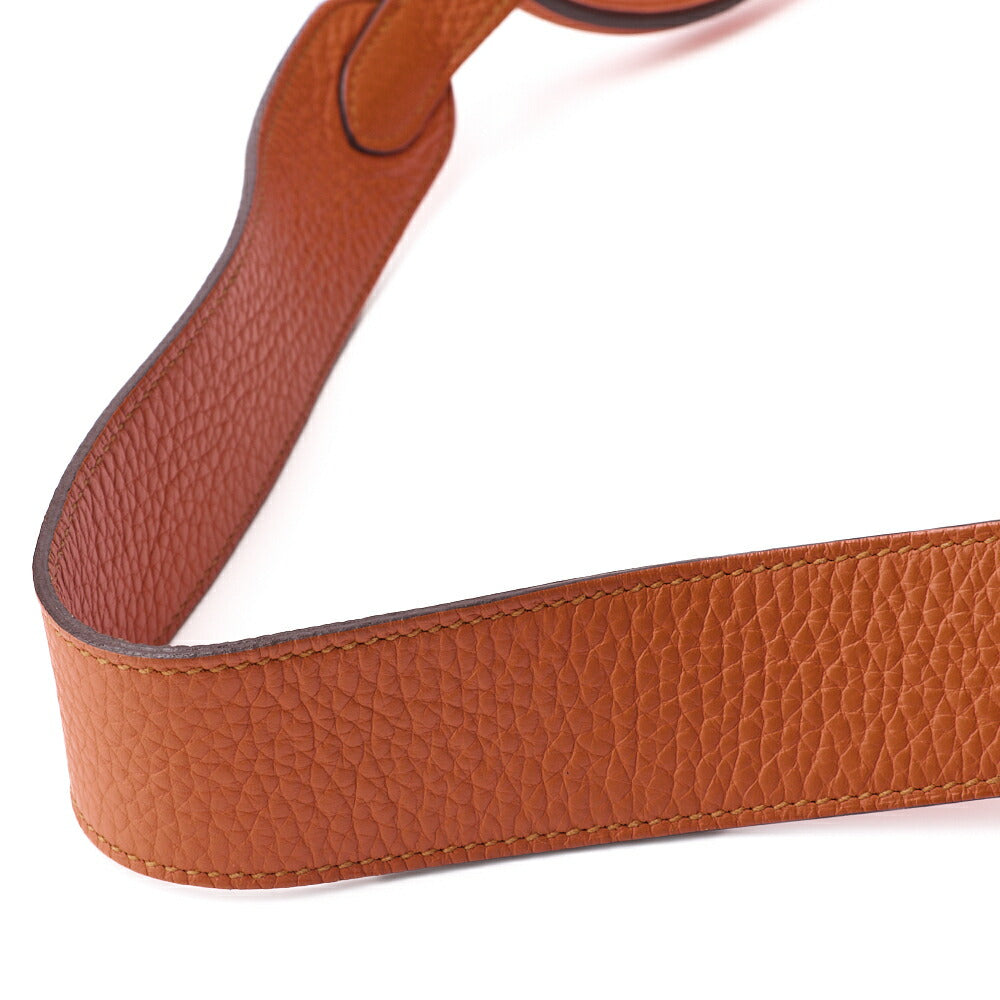 HERMES Lindy 34 Shoulder Bag Tryon Clemence Orange Poppy Silver-Tone Hardware Pre-Owned - Vintage La Charme