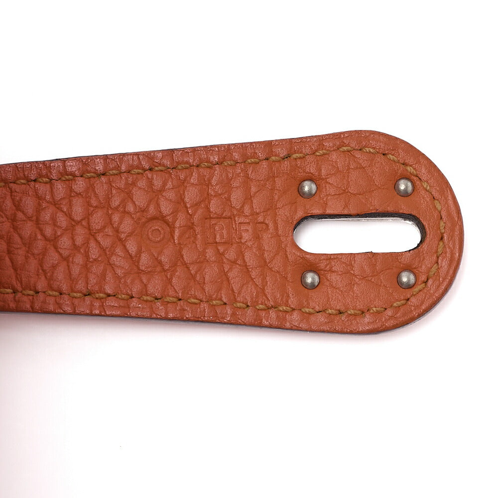 HERMES Lindy 34 Shoulder Bag Tryon Clemence Orange Poppy Silver-Tone Hardware Pre-Owned - Vintage La Charme