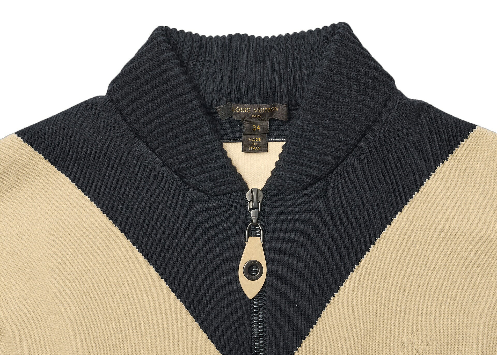 Louis Vuitton Dress, Monogram Knit, Long Sleeve, Nylon, Beige, Pre-Owned - Vintage La Charme