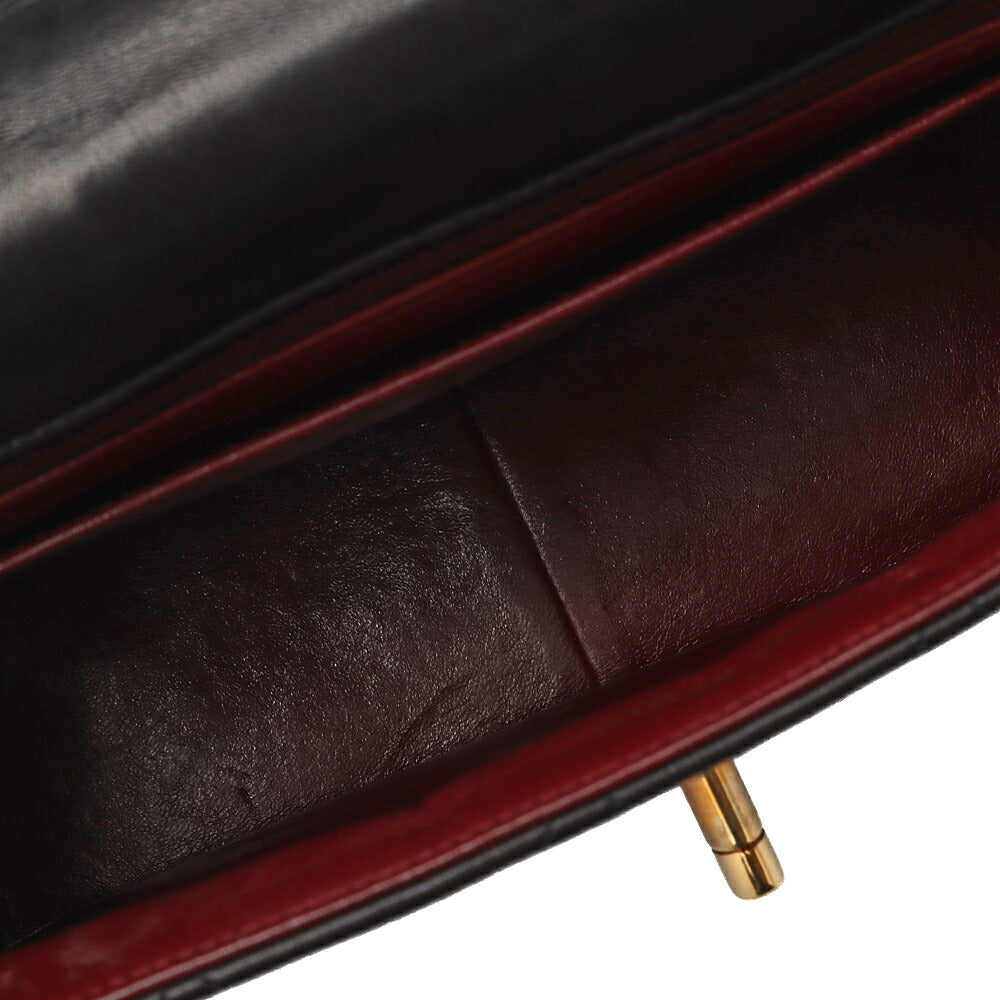 CHANEL Shoulder Bag, Matelasse, Chain Shoulder, Lambskin, Black, Gold-Tone Hardware, Pre-Owned - Vintage La Charme