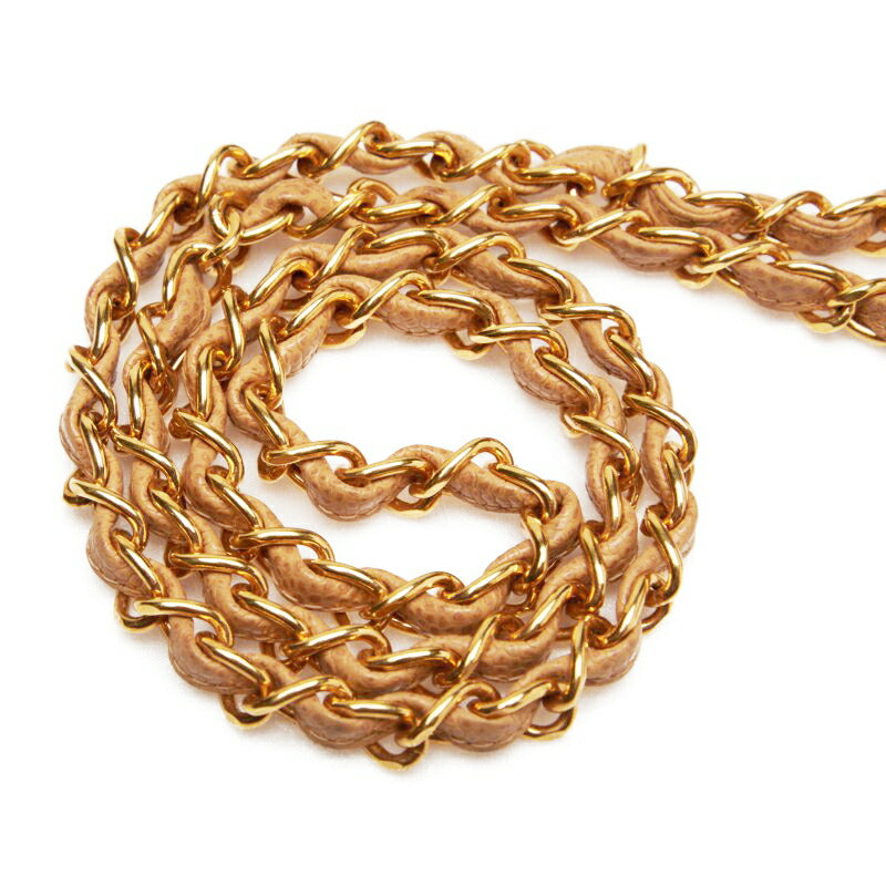 CHANEL Shoulder Bag Matelasse Diana Flap Chain Shoulder Caviar Skin Beige Gold-Tone Hardware Pre-Owned - Vintage La Charme