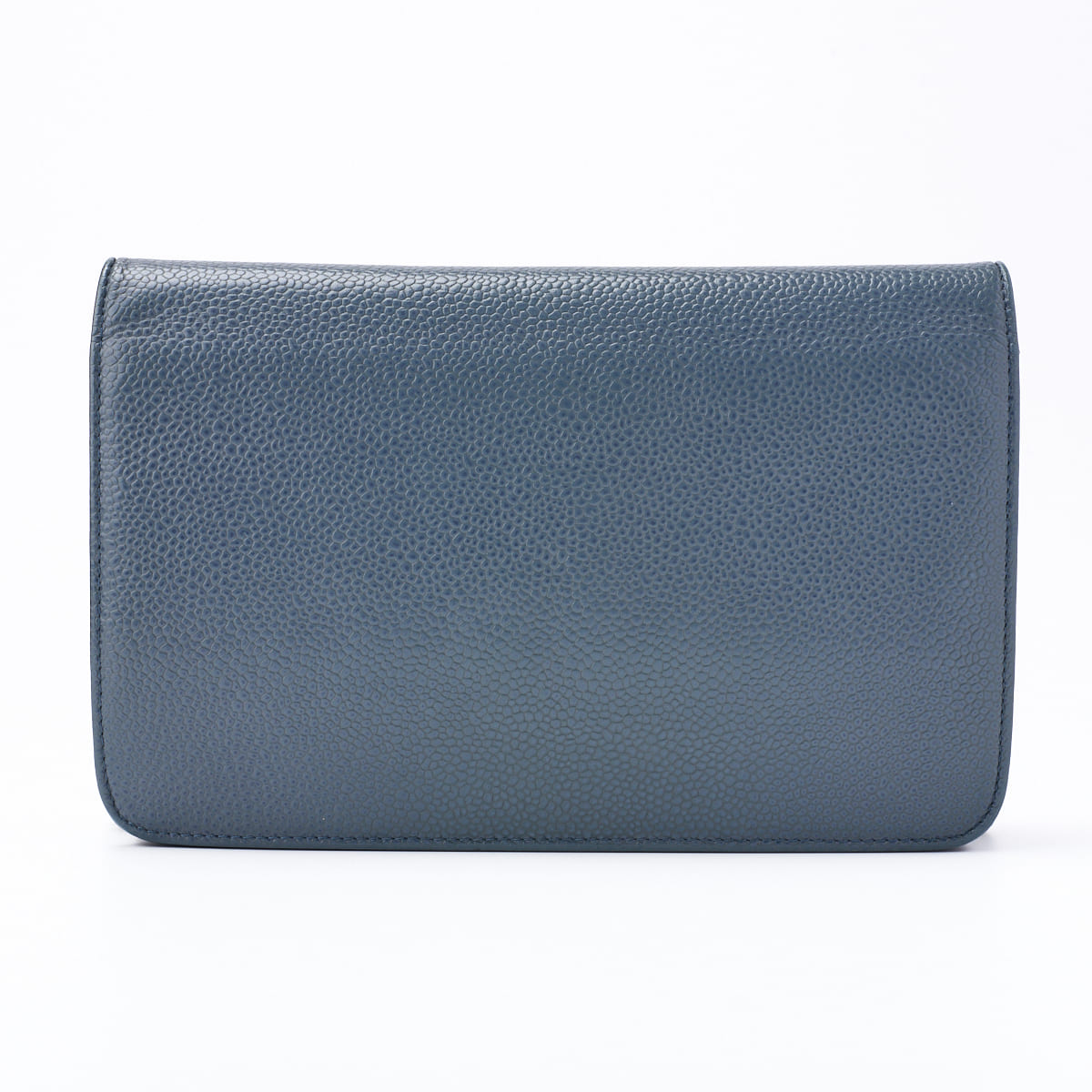 CHANEL Chain Wallet, Coco Mark, Caviar Skin, Blue, Gold-Tone Hardware, Pre-Owned - Vintage La Charme
