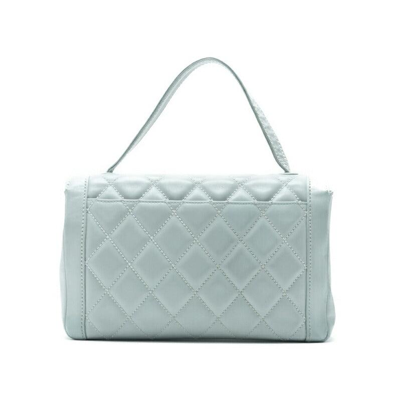 CHANEL Shoulder Bag Mini Matelasse Lambskin Light Blue Gold-Tone Hardware Pre-Owned - Vintage La Charme