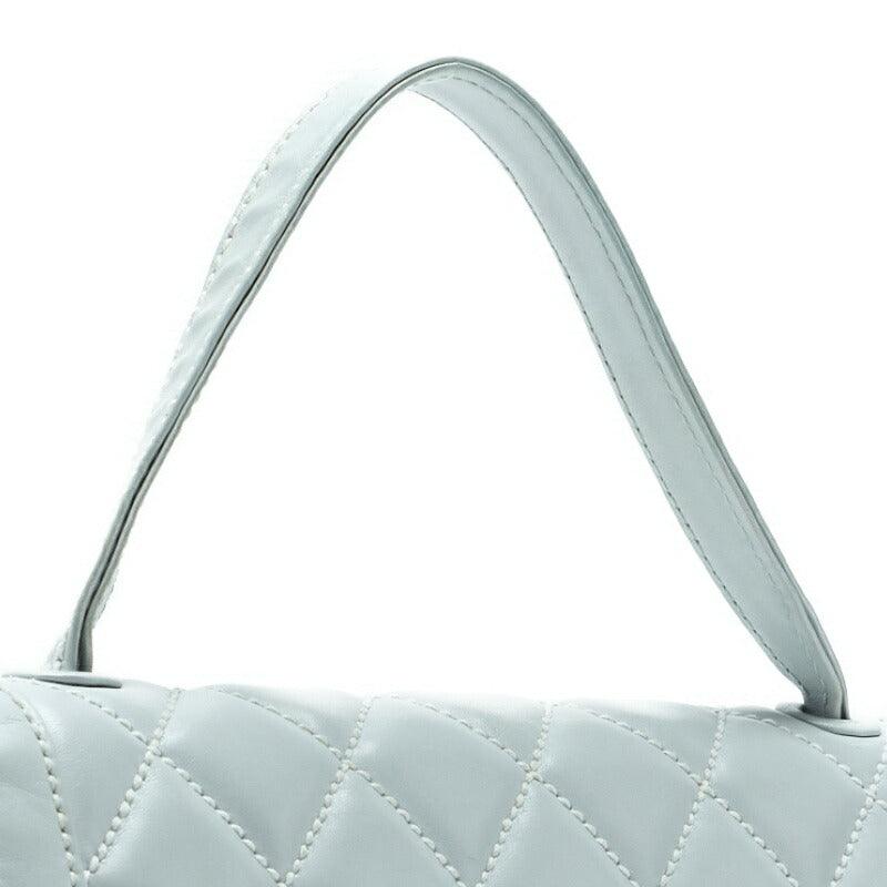 CHANEL Shoulder Bag Mini Matelasse Lambskin Light Blue Gold-Tone Hardware Pre-Owned - Vintage La Charme