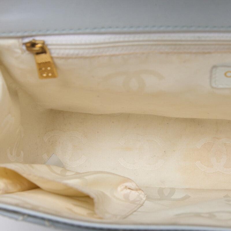 CHANEL Shoulder Bag Mini Matelasse Lambskin Light Blue Gold-Tone Hardware Pre-Owned - Vintage La Charme