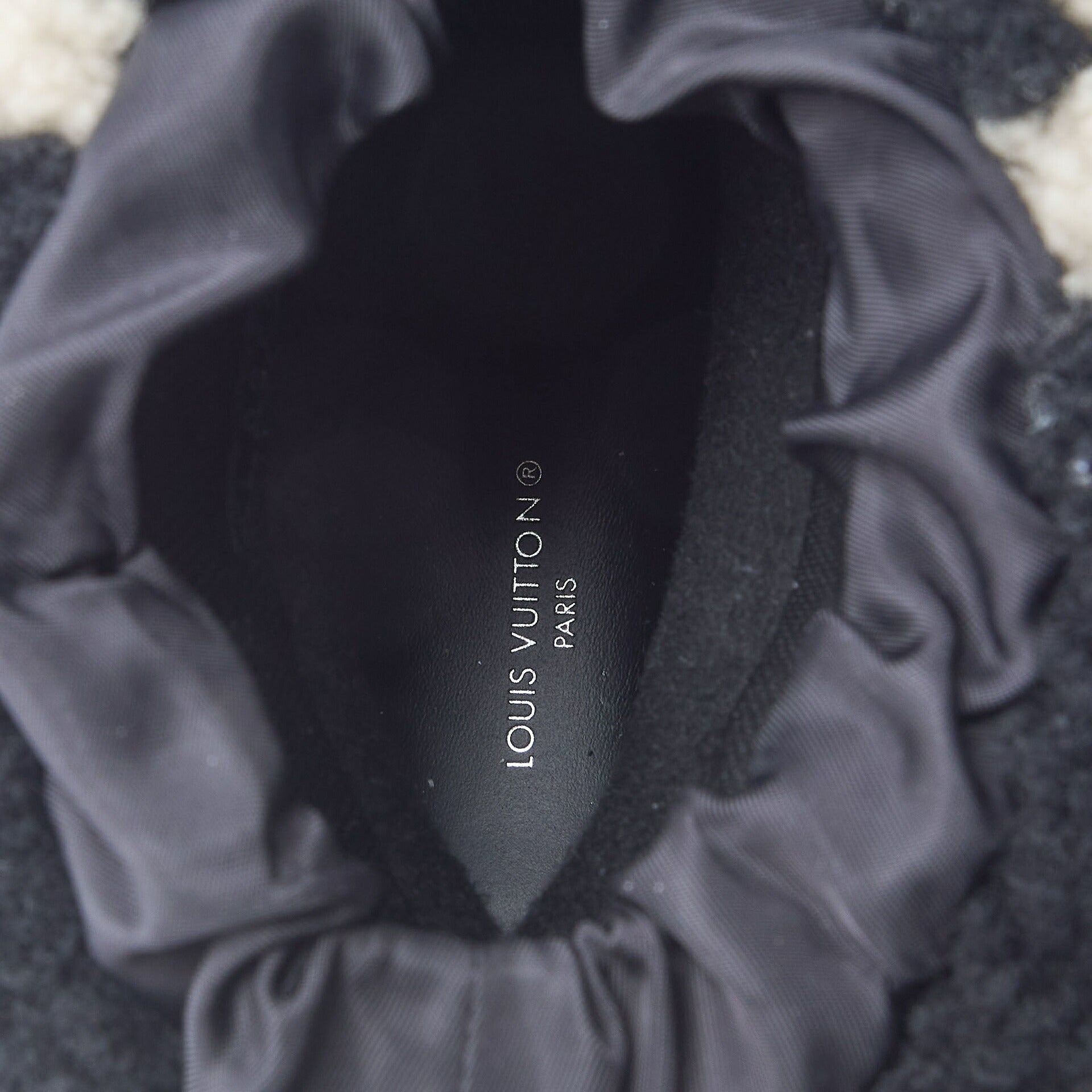 Louis Vuitton Boots, Polarline Monogram, Shearling, Black, Silver-Tone Hardware, Pre-Owned - Vintage La Charme