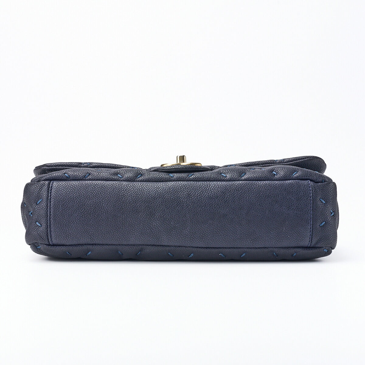 CHANEL Shoulder Bag Mini Wild Stitch Matelasse Caviar Skin Navy Gold-Tone Hardware Pre-Owned - Vintage La Charme