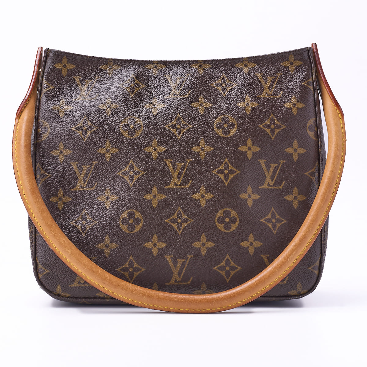 Louis Vuitton Shoulder Bag, Looping MM, Monogram, PVC, Brown, Gold-Tone Hardware, Pre-Owned - Vintage La Charme