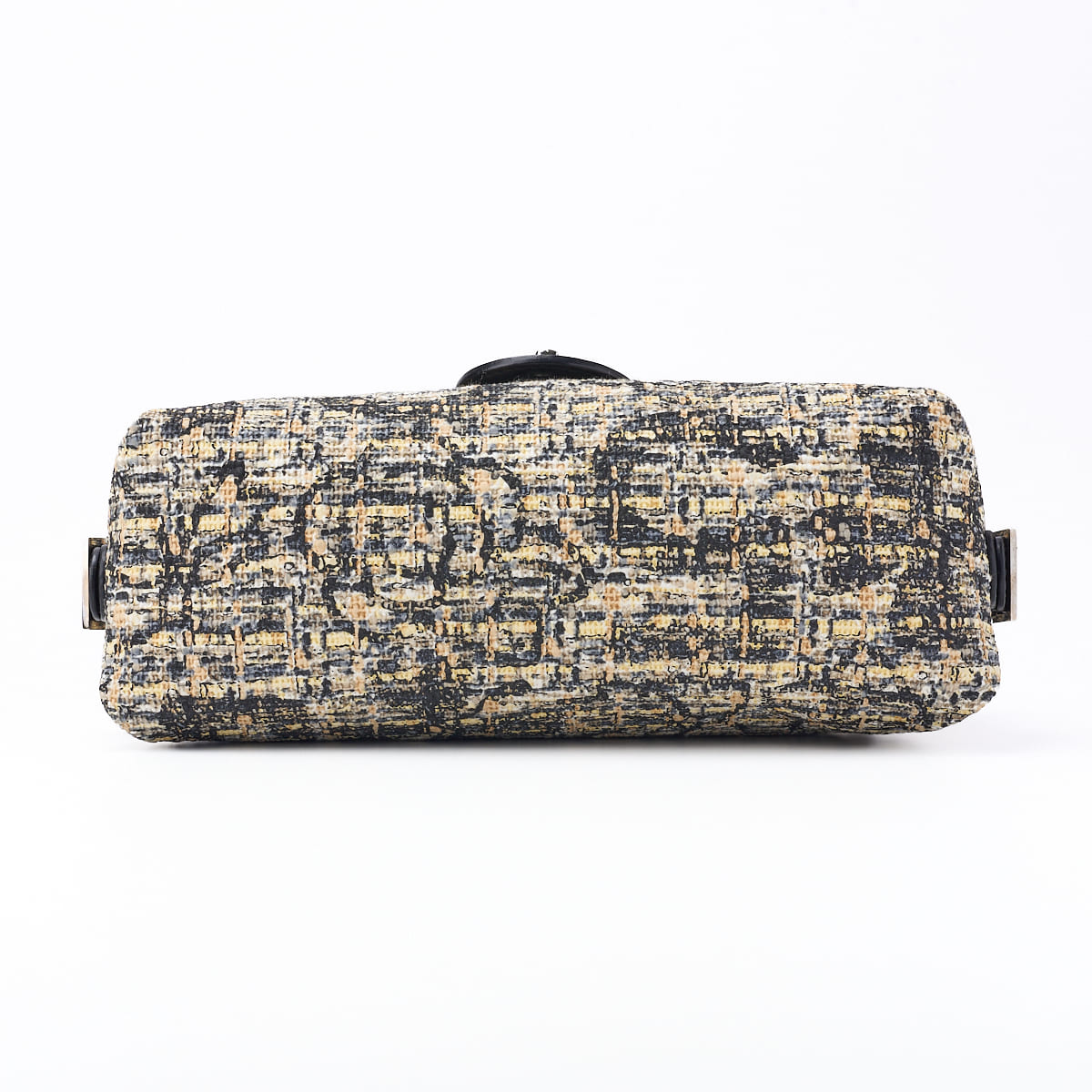CHANEL Shoulder Bag, Camellia Turn Lock, Chain Shoulder, Tweed, Black, Silver-Tone Hardware, Pre-Owned - Vintage La Charme