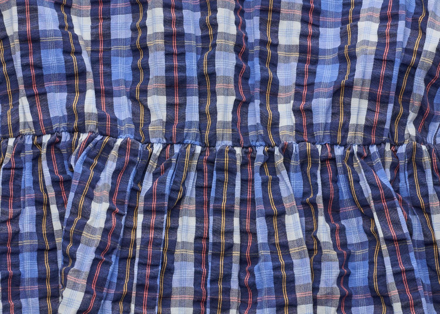 Fendi Cami One Piece Top Skirt, Plaid, Fabric, Blue, Silver-Tone Hardware, Pre-Owned - Vintage La Charme
