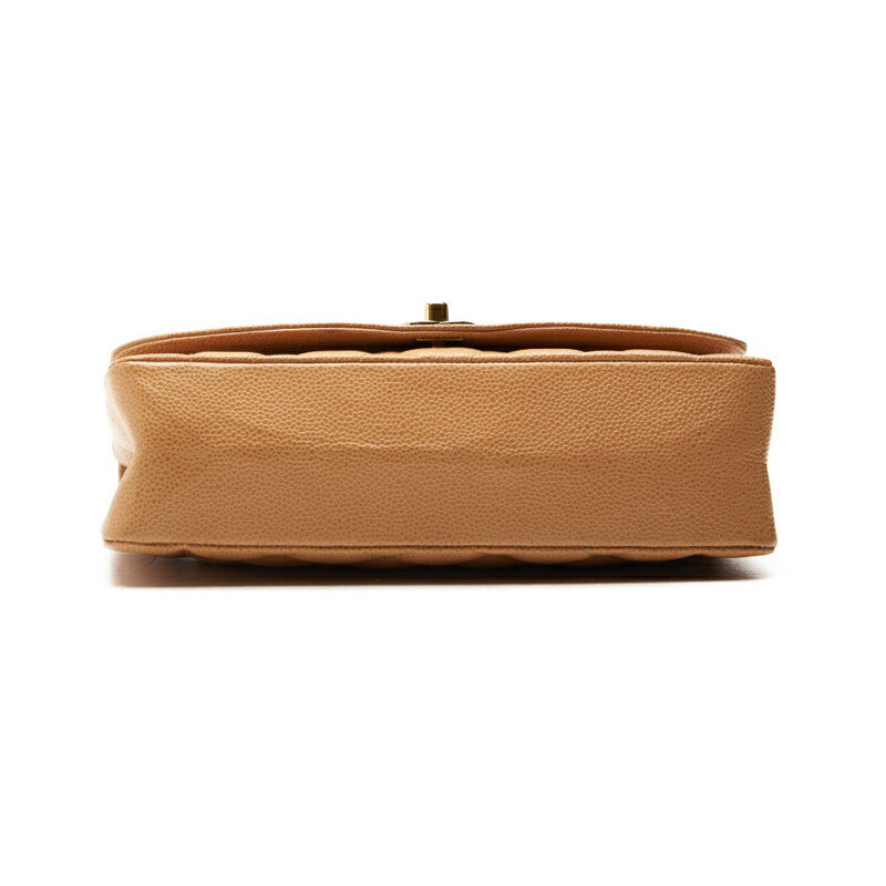 CHANEL Shoulder Bag Matelasse Diana Flap Chain Shoulder Caviar Skin Beige Gold-Tone Hardware Pre-Owned - Vintage La Charme