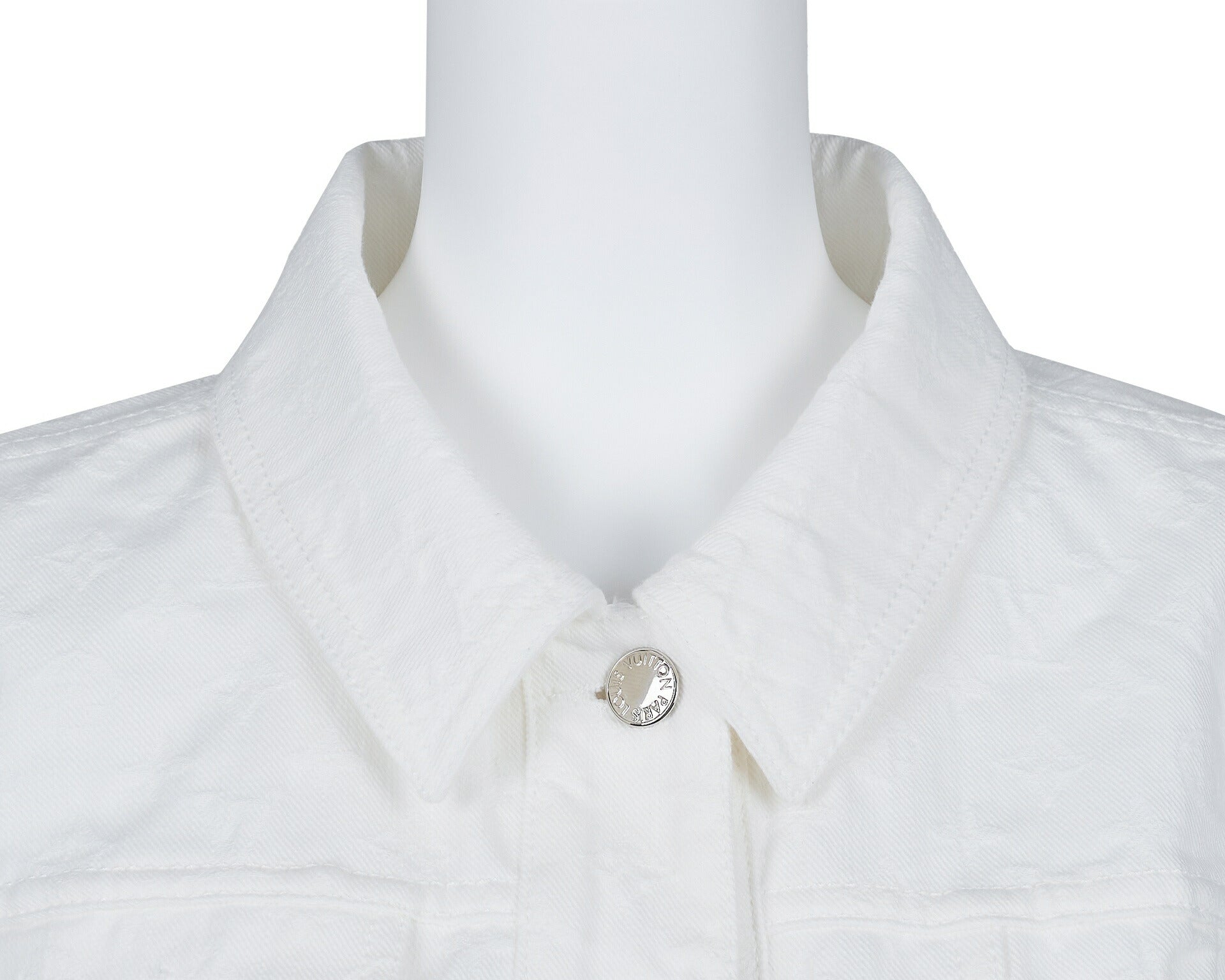 Louis Vuitton Set Up Jacket and Skirt, Monogram, Cotton, White, Silver-Tone Hardware, Pre-Owned - Vintage La Charme