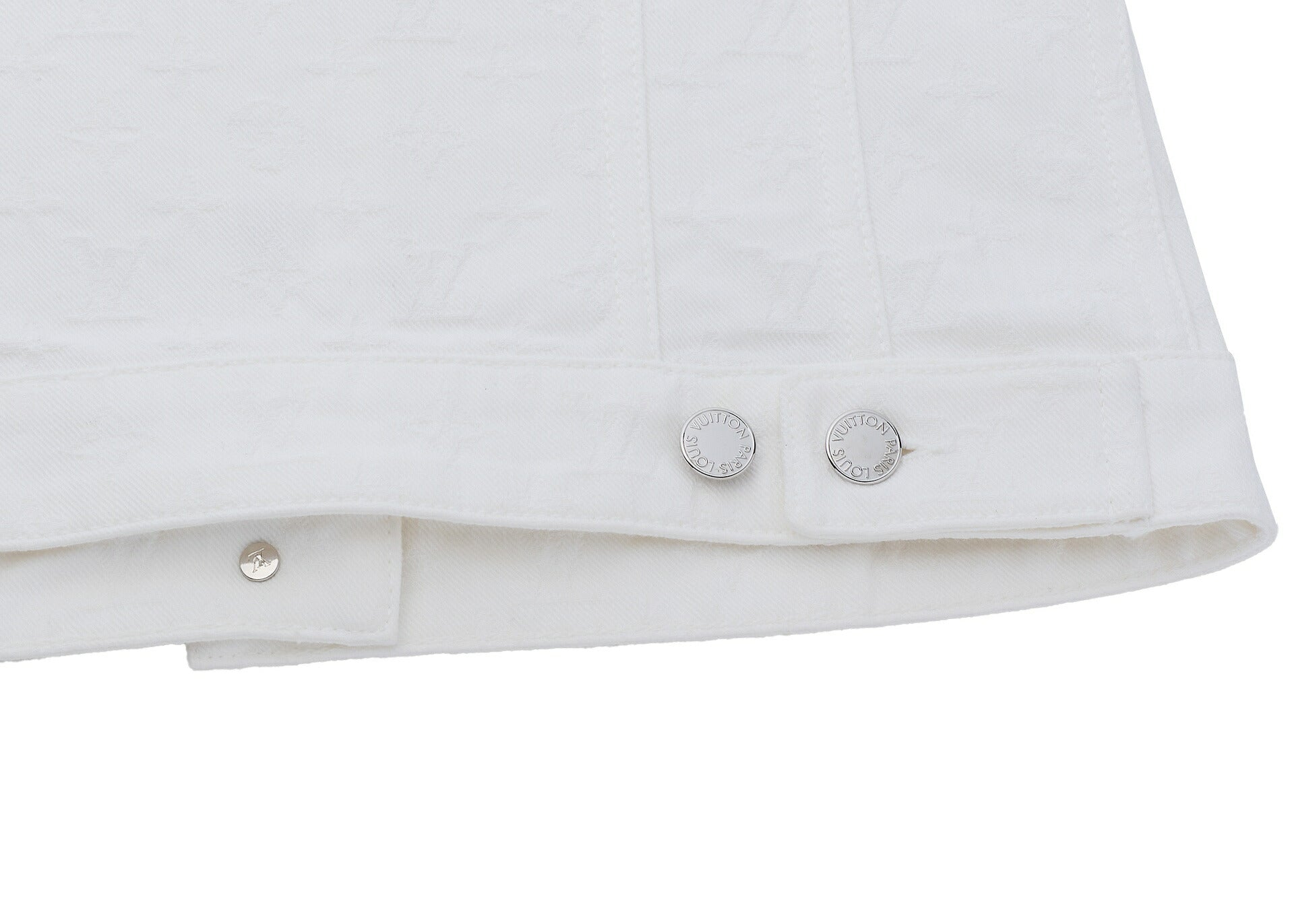 Louis Vuitton Set Up Jacket and Skirt, Monogram, Cotton, White, Silver-Tone Hardware, Pre-Owned - Vintage La Charme