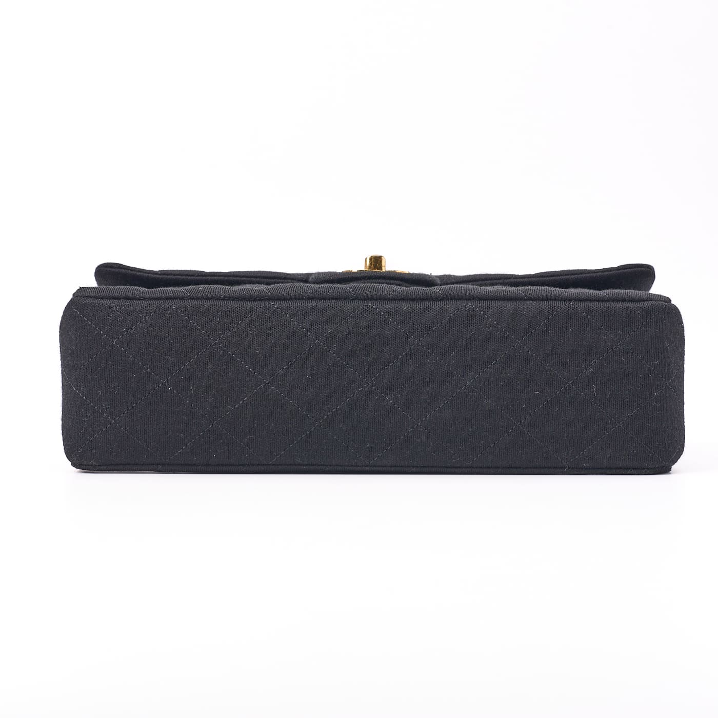 CHANEL Shoulder Bag Matelasse Turn Lock Double Flap Lambskin Black Gold-Tone Hardware Pre-Owned - Vintage La Charme