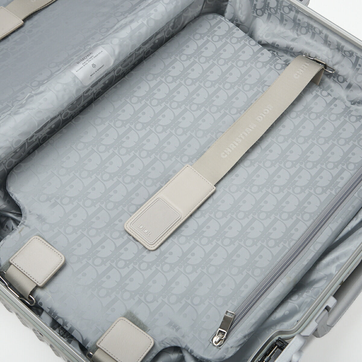 DiorRIMOWA Suitcase Oblique Aluminum Silver Gold-Tone Hardware Pre-Owned - Vintage La Charme