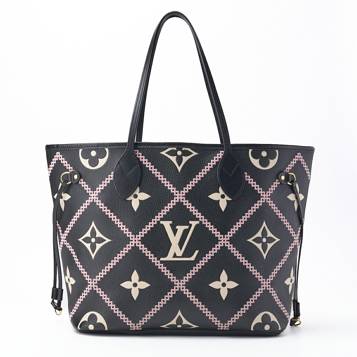 Louis Vuitton Tote Bag Monogram Unplant Nevaful MM Leather Noir Gold-Tone Hardware Pre-Owned - Vintage La Charme
