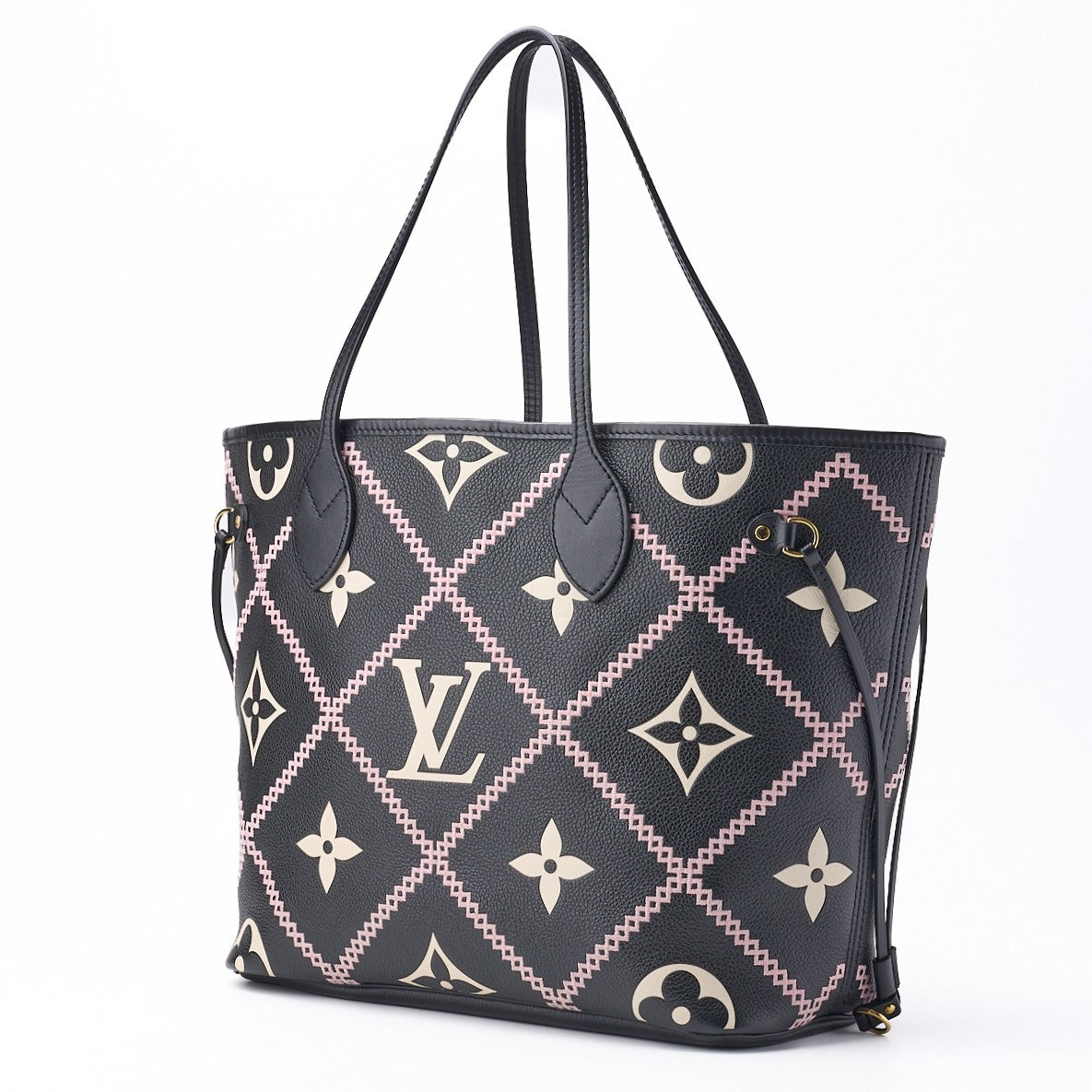 Louis Vuitton Tote Bag Monogram Unplant Nevaful MM Leather Noir Gold-Tone Hardware Pre-Owned - Vintage La Charme