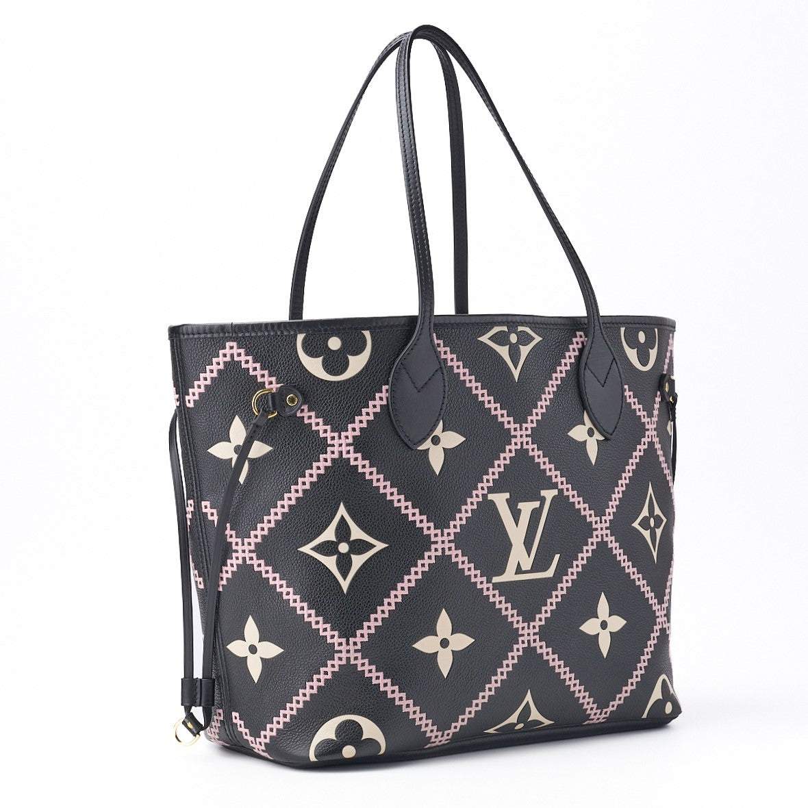Louis Vuitton Tote Bag Monogram Unplant Nevaful MM Leather Noir Gold-Tone Hardware Pre-Owned - Vintage La Charme
