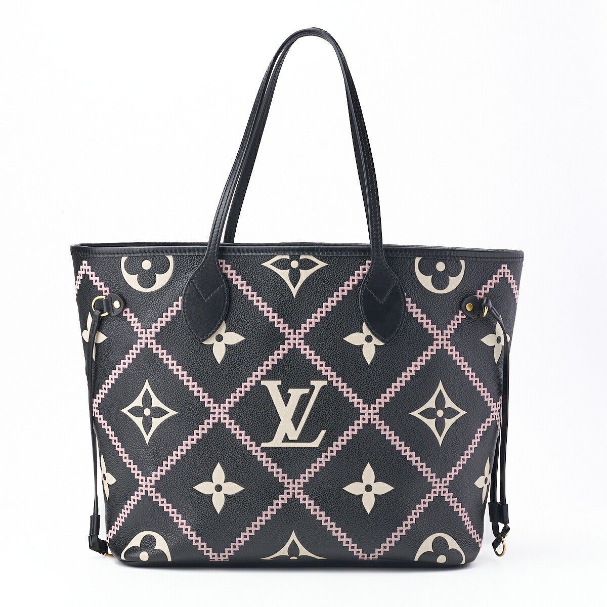 Louis Vuitton Tote Bag Monogram Unplant Nevaful MM Leather Noir Gold-Tone Hardware Pre-Owned - Vintage La Charme