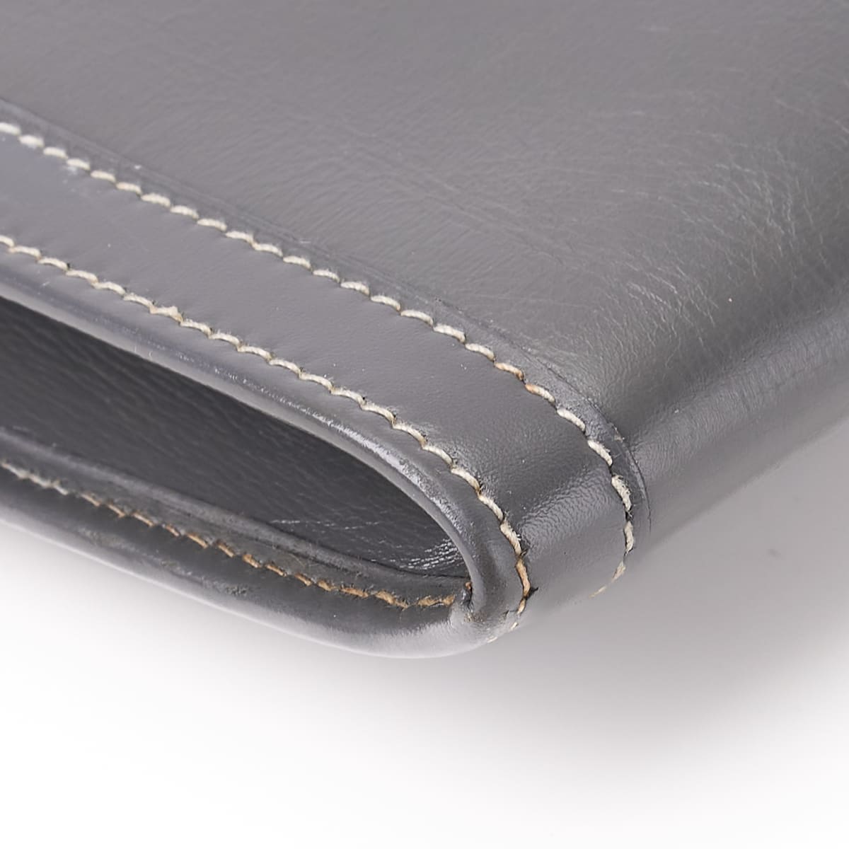 HERMES Jije PM Clutch Bag, Box Calf, Gray, Silver-Tone Hardware, Pre-Owned - Vintage La Charme