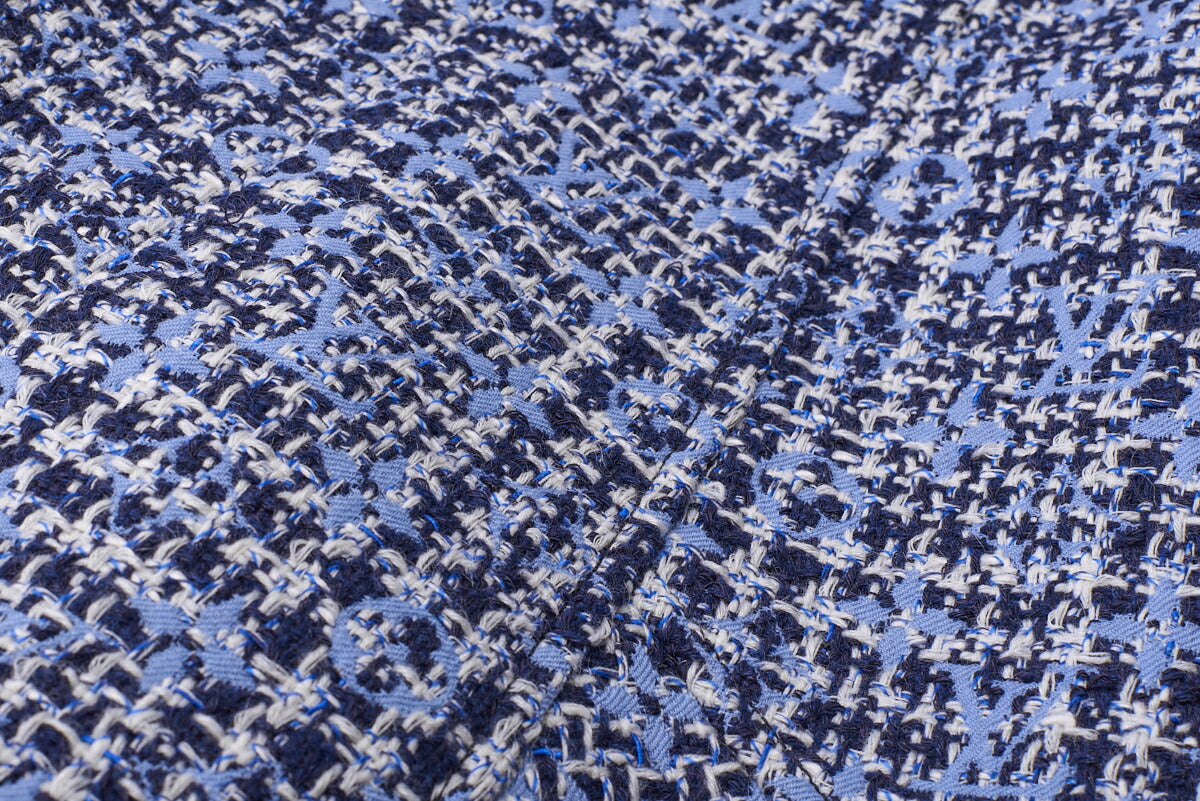 Louis Vuitton One Piece Dress, Monogram, Tweed, Blue, Gold-Tone Hardware, Pre-Owned - Vintage La Charme