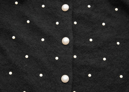 CHANEL Cardigan, Coco Button, Long Sleeve, Mohair Cashmere Blend, Black, Gold-Tone Hardware, Pre-Owned - Vintage La Charme