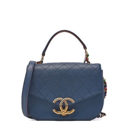 CHANEL Matelassé Square Trendy CC 2way Chain Shoulder Lambskin Black Gold-Tone Hardware, Pre-Owned