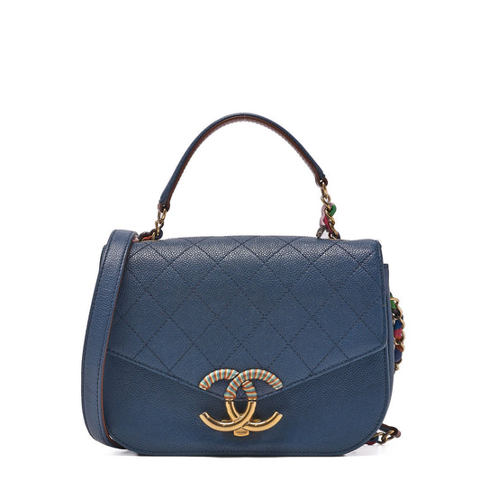 CHANEL Matelassé Square Trendy CC 2way Chain Shoulder Lambskin Black Gold-Tone Hardware, Pre-Owned