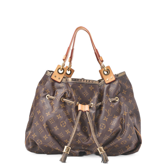 Louis Vuitton Tote Bag, Monogram Irene, Brown, Gold-Tone Hardware, Pre-Owned