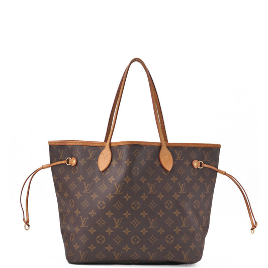 Louis Vuitton Tote Bag, Monogram, Canvas, Brown, Gold-Tone Hardware, Pre-Owned