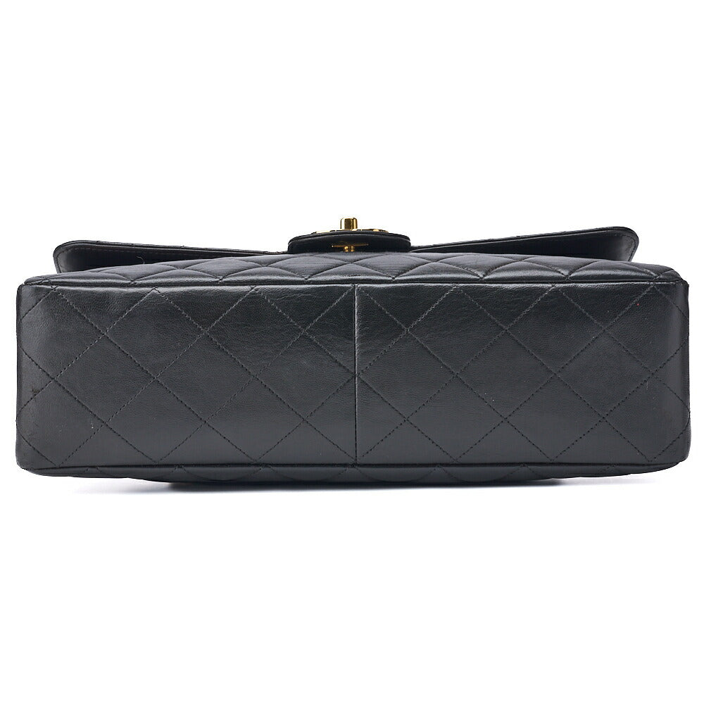 CHANEL Shoulder Bag, Deca Matelasse Turn Lock, Lambskin, Black, Gold-Tone Hardware, Pre-Owned - Vintage La Charme
