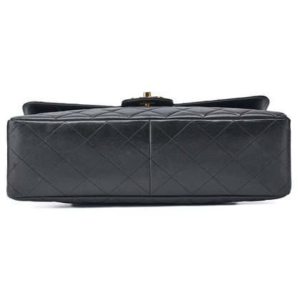CHANEL Shoulder Bag, Deca Matelasse Turn Lock, Lambskin, Black, Gold-Tone Hardware, Pre-Owned - Vintage La Charme