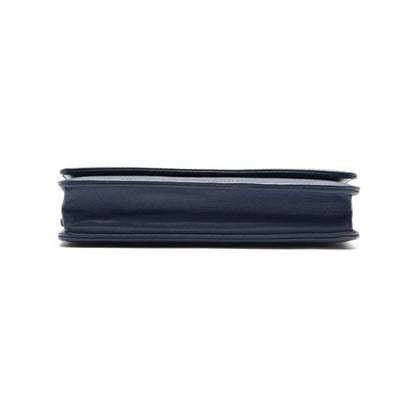 CHANEL Chain Wallet, Coco Mark, Folding, Caviar Skin, Navy, Gold-Tone Hardware, Pre-Owned - Vintage La Charme