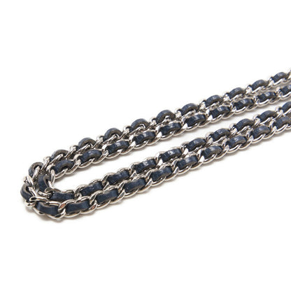 CHANEL Chain Wallet, Coco Mark, Folding, Caviar Skin, Navy, Gold-Tone Hardware, Pre-Owned - Vintage La Charme