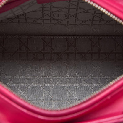 Dior Lady Dior Cannage 2WAY Handbag Lambskin Pink Gold-Tone Hardware Pre-Owned - Vintage La Charme