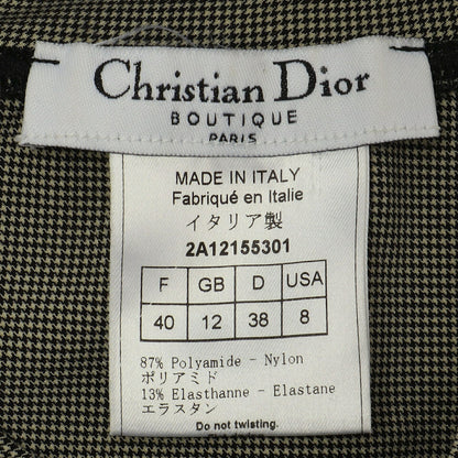 Dior T-Shirt, Staggered Design, 100 Percent Cotton, Black, Silver-Tone Hardware, Pre-Owned - Vintage La Charme