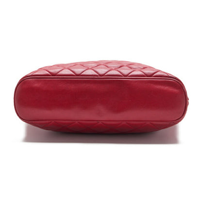CHANEL Mini Boston Bag, Matelasse, Chain Shoulder, Lambskin, Red, Gold-Tone Hardware, Pre-Owned - Vintage La Charme