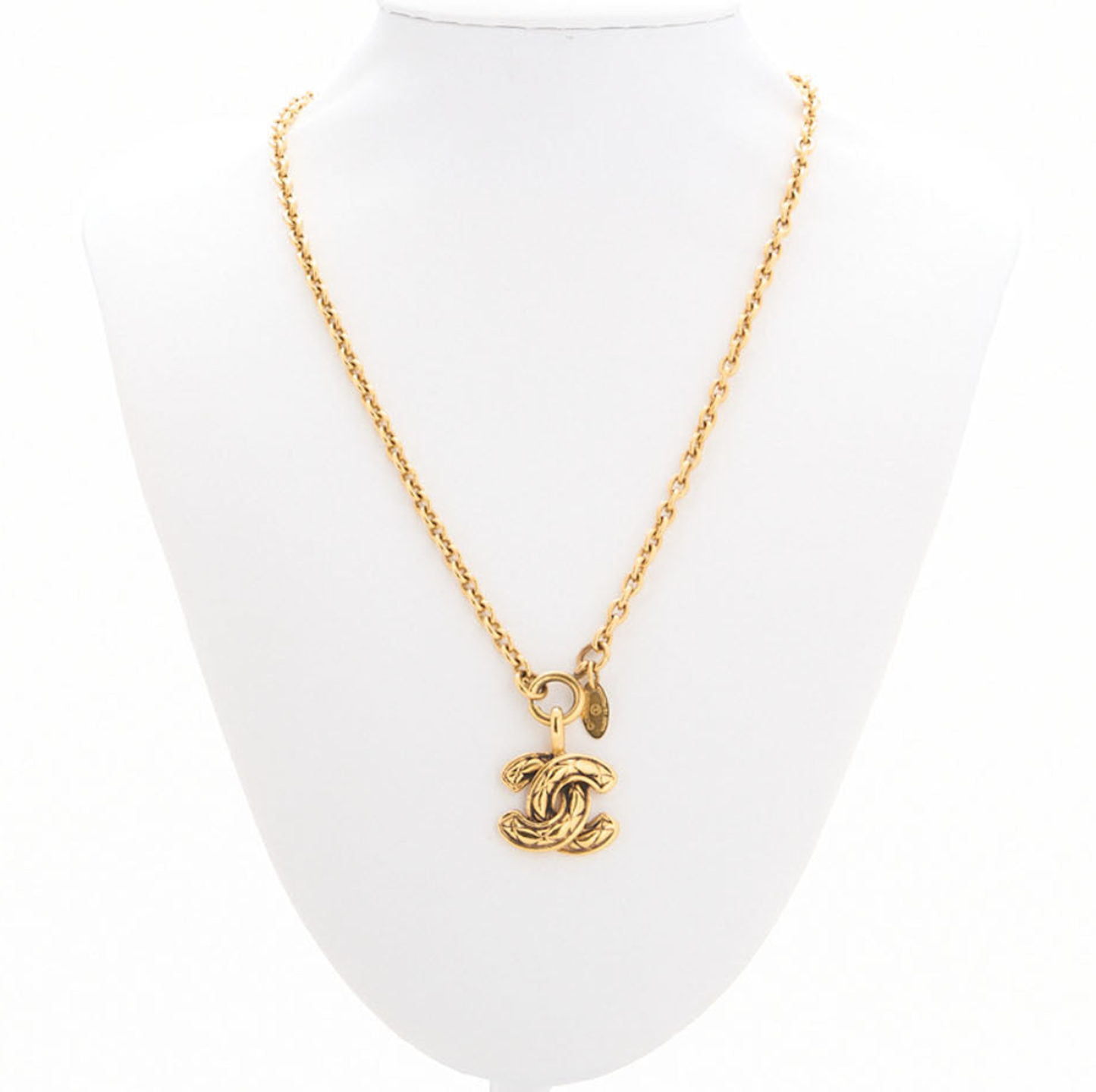 CHANEL ネックレス ココマーク マトラッセ ゴールドメッキ ゴールド ゴールドトーン金具 中古品