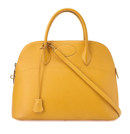 HERMES  Bolide 35 Handbag Shoulder Bag Couchbel Jaune Jaune (Gold -Tone Hardware, Pre-Owned