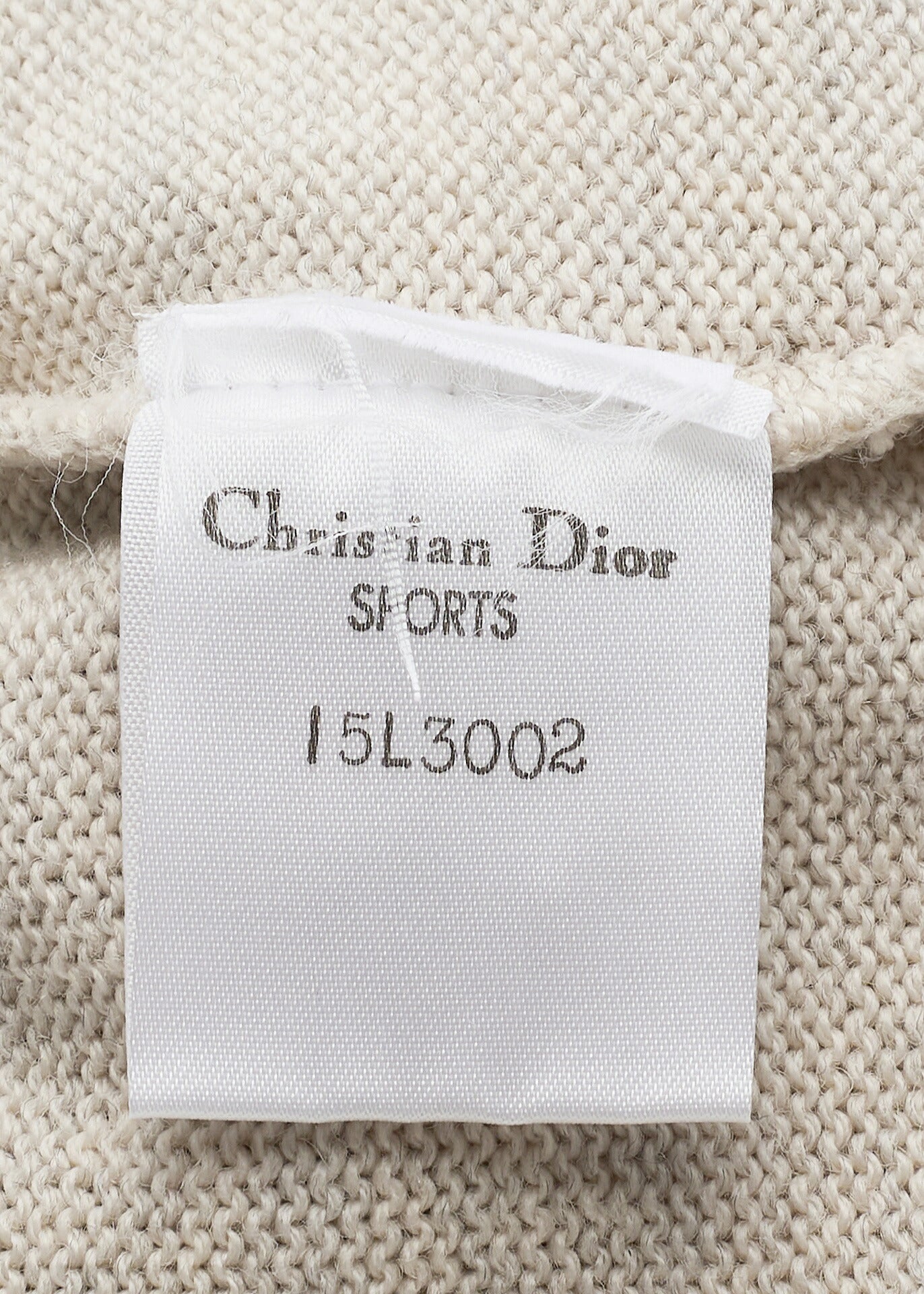 Dior Knitted Sweater Long Sleeve Cut Sew Top Wool Silk Multicolor Gold-Tone Hardware Pre-Owned - Vintage La Charme