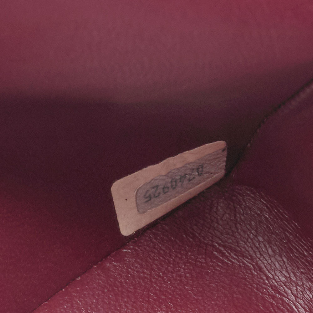 CHANEL Shoulder Bag Matlasse Double Flap 25cm Chain Shoulder Lambskin Black Gold-Tone Hardware, Pre-Owned