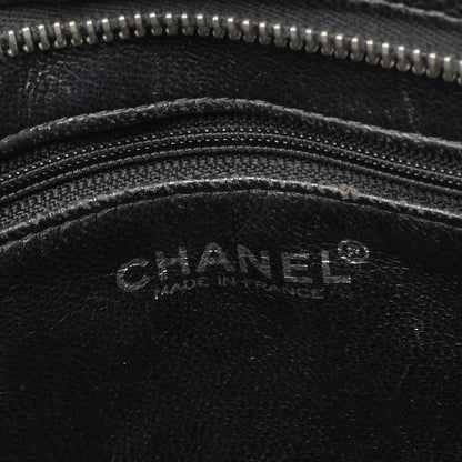 CHANEL Matelasse Reprint Tote Caviar Skin Black Silver-Tone Hardware, Pre-Owned
