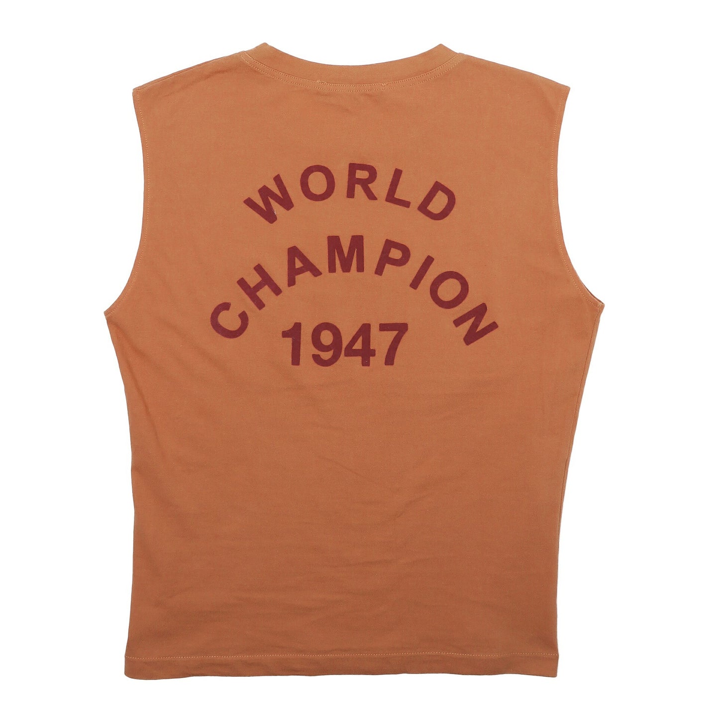 Dior Sleeveless T-Shirt Cut-and-Sew Cotton Orange Gold-Tone Hardware Pre-Owned - Vintage La Charme
