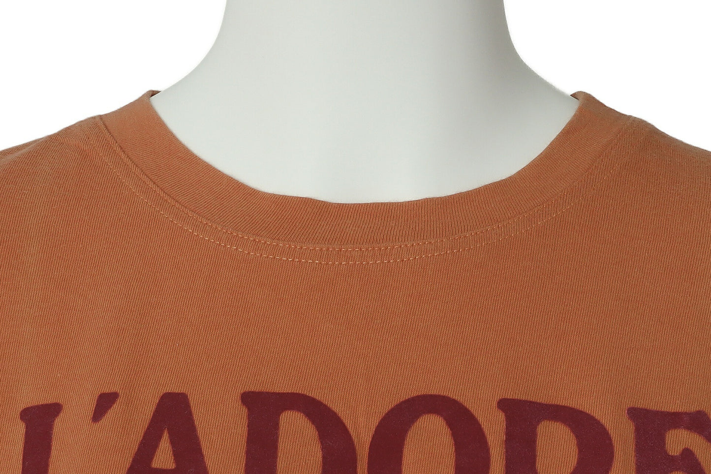 Dior Sleeveless T-Shirt Cut-and-Sew Cotton Orange Gold-Tone Hardware Pre-Owned - Vintage La Charme